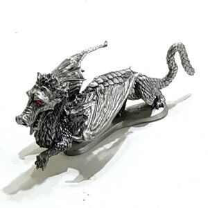 Winged Eastern Pewter Dragon Figure PP87 Ral Partha